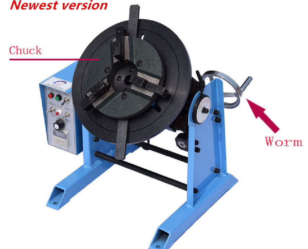 50KG Duty Welding Positioner Turntable Timing with 200mm Chuck 220V / 110V