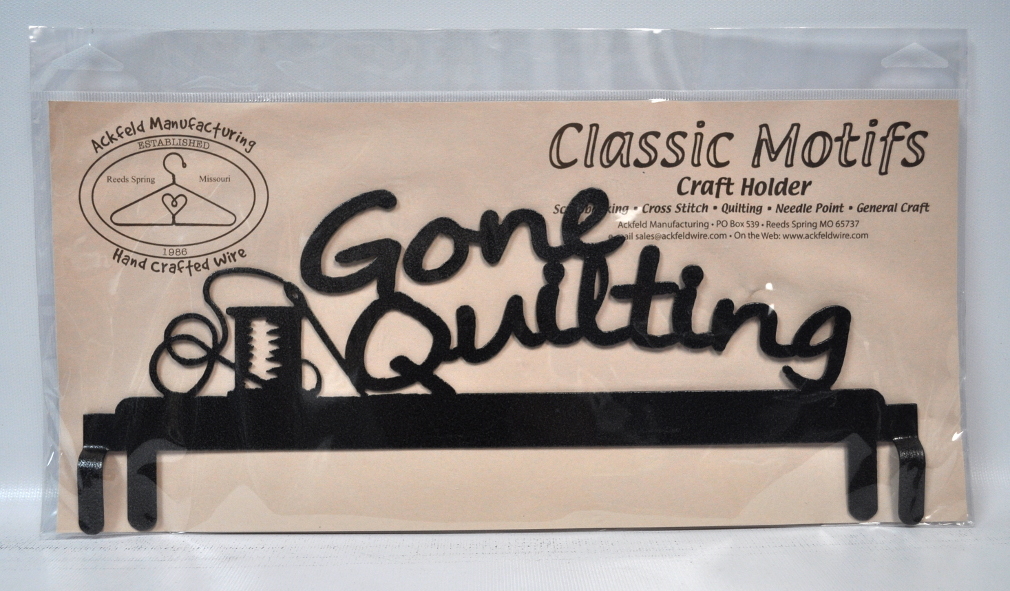 Classic Motifs 12 Inch Gone Quilting Header Charcoal