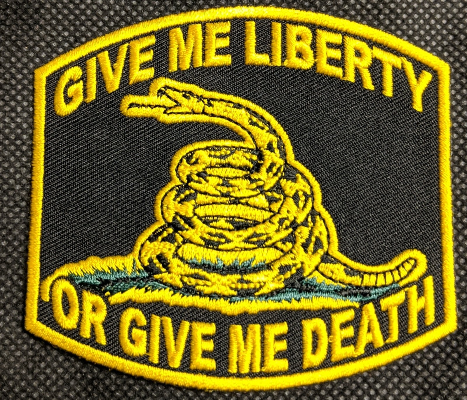 2nd Amendment Give Me Liberty or Give Me Death Embroidered Biker Patch