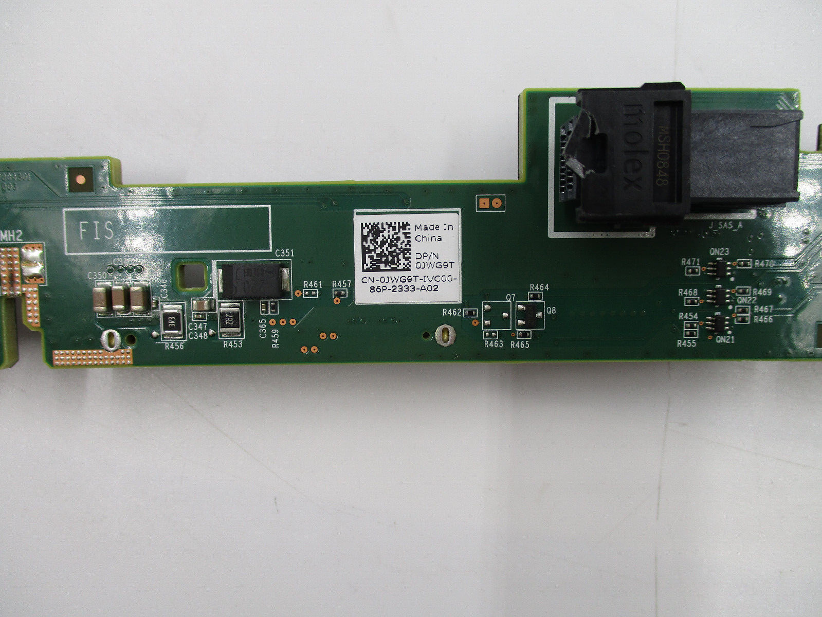Dell PowerEdge R640 3.5" SFF 4-Bay Hard Drive Backplane Dell P/N: 0JWG9T Tested