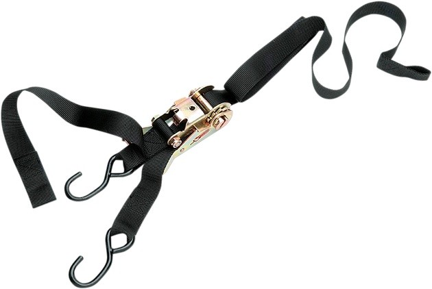 PU Ratcheting Tie-Down with Built-In Assist Heavy Duty 6' L x 1" W Black