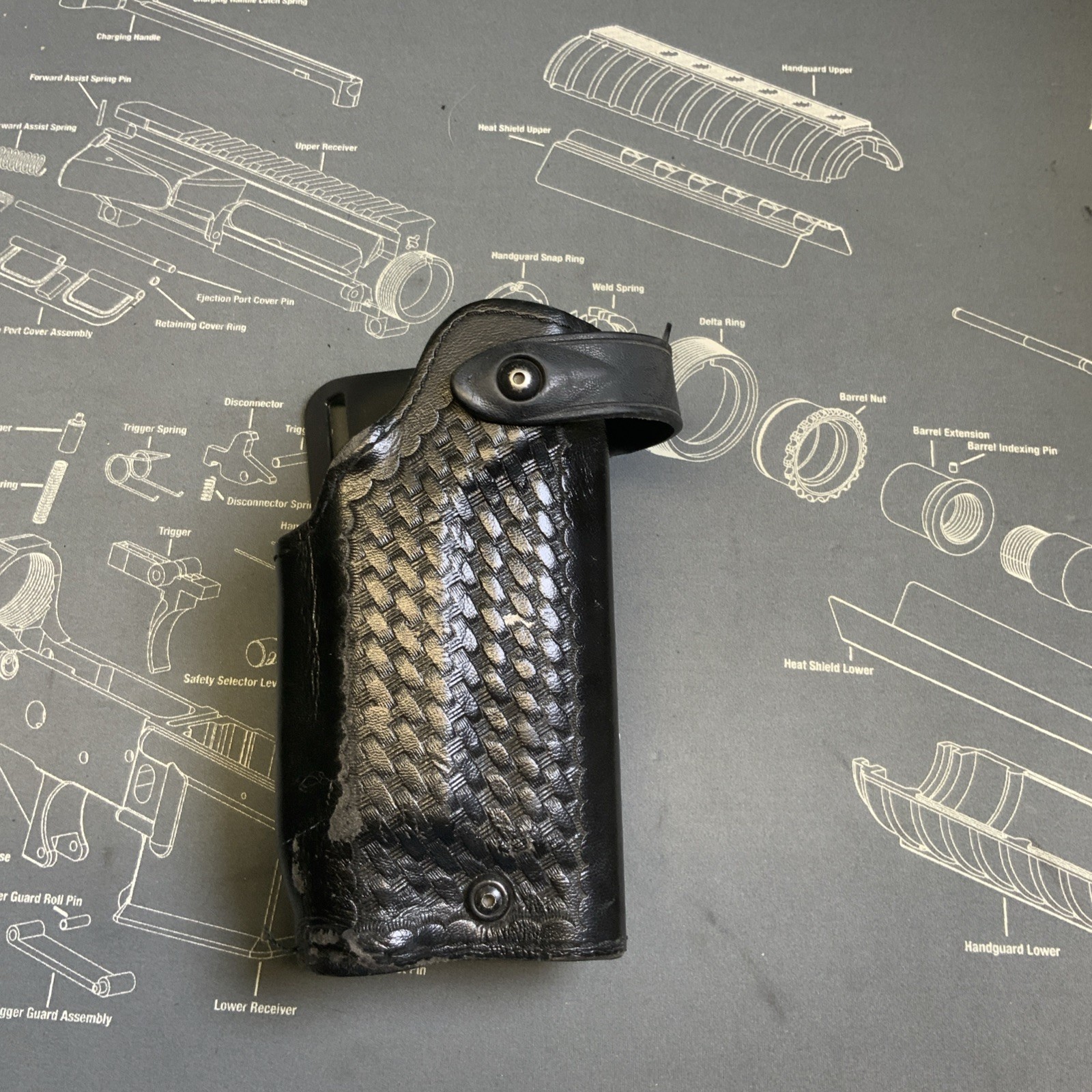 Safariland Basketweave Duty Holster 6280-18021 RH Beretta PX4 M-3 & M-6 Light