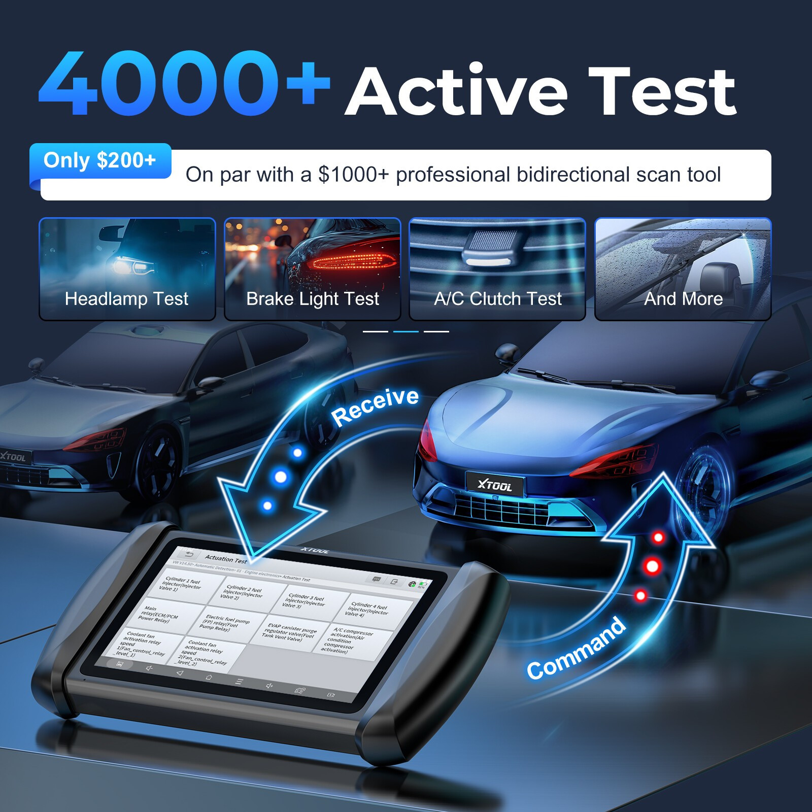2026 XTOOL IP616 V2.0 Bi-directional Diagnostic Tool OBD2 Scanner Key Programmer