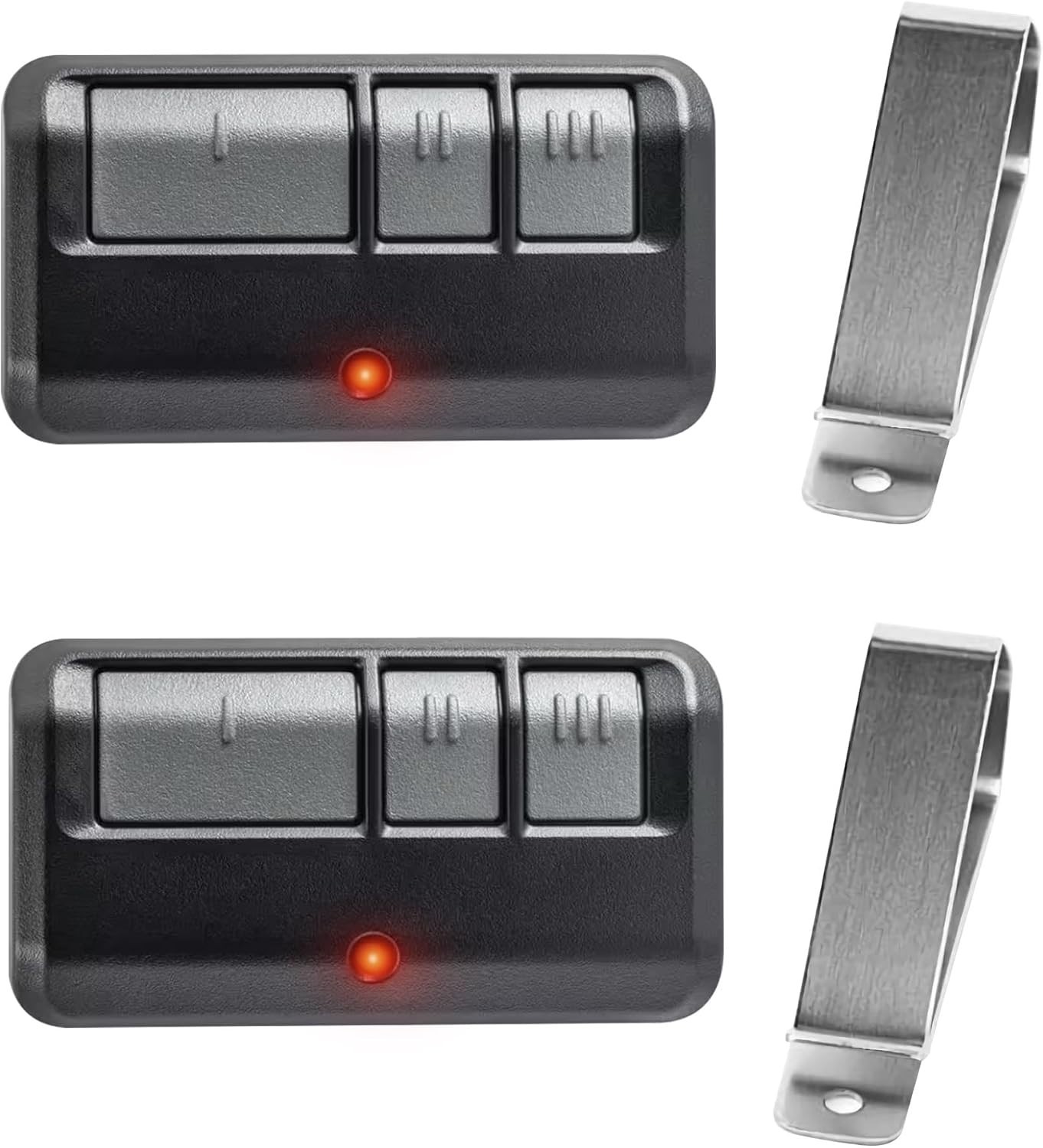 Chamberlain 953EV/EVC Garage Door Remote 3-Button 2 Pack Universal Compatibility