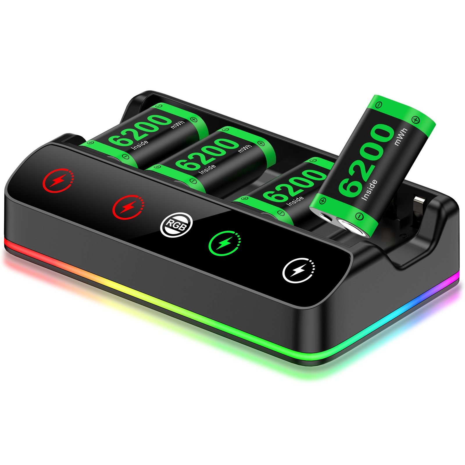 For Xbox One Series S X Rechargeable Battery Pack Controller Charging Dock Stand