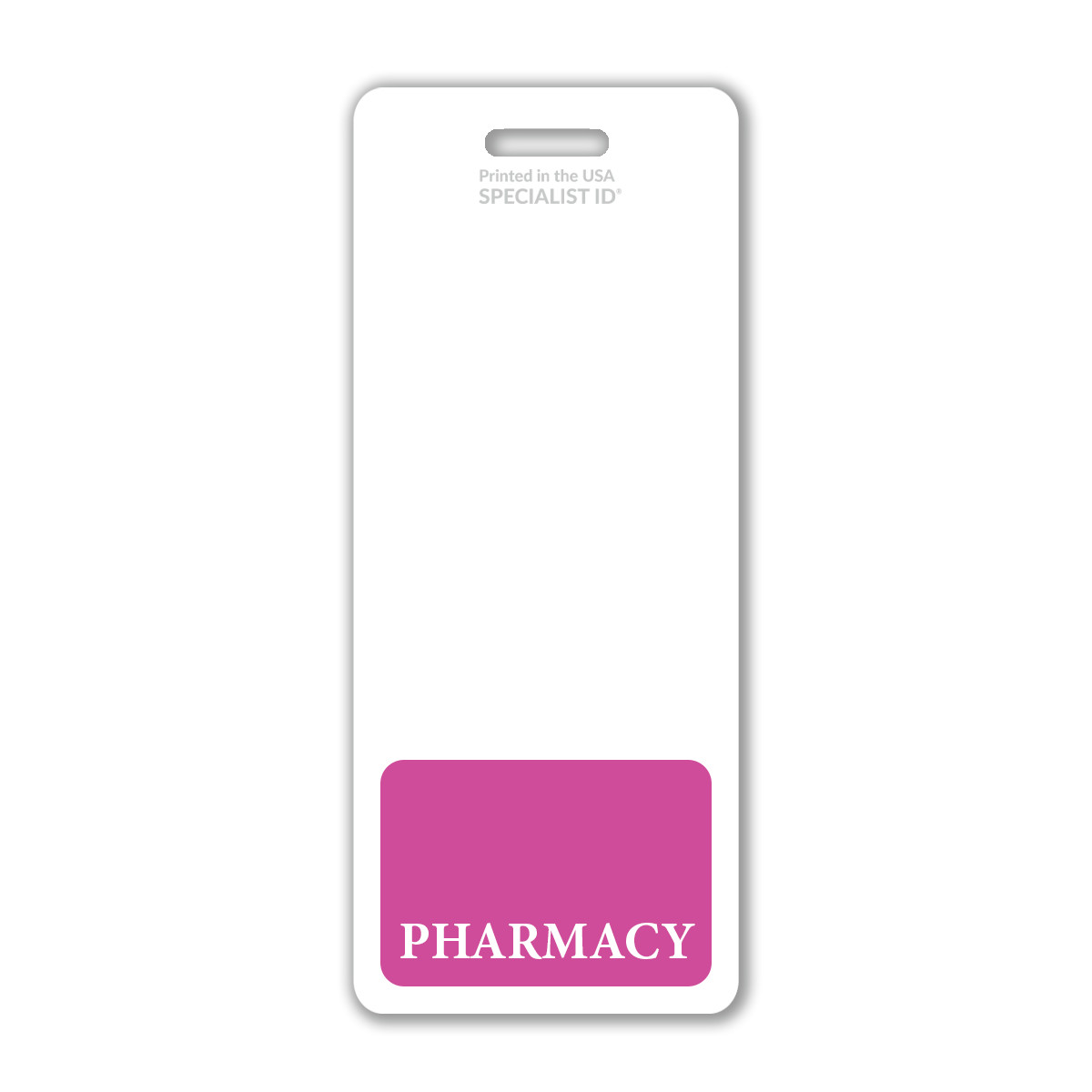 Pharmacy Badge Buddy Oversized Vertical XL ID Badge Backer for Pharmacists
