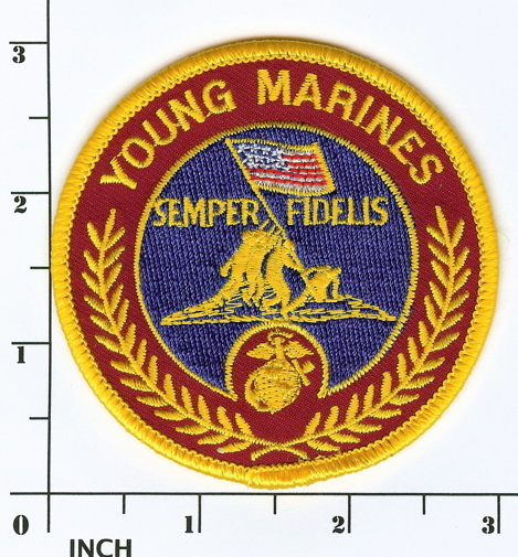 USMC Young Marines color sleeve PATCH ! youth program of the Marine Corps League
