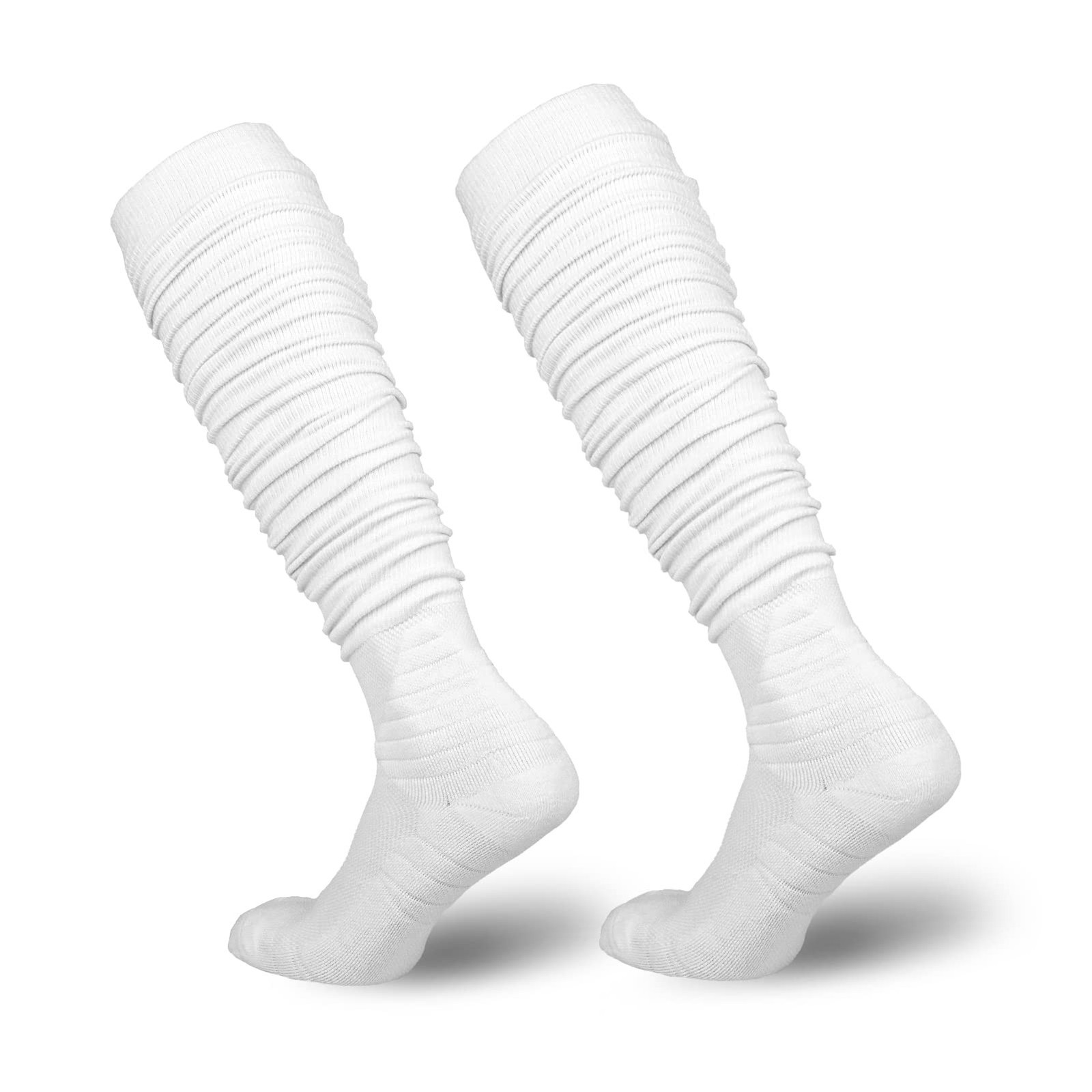 YYXR Football Socks Non Slip Extra Long Football Socks Men White Soccer Socks...
