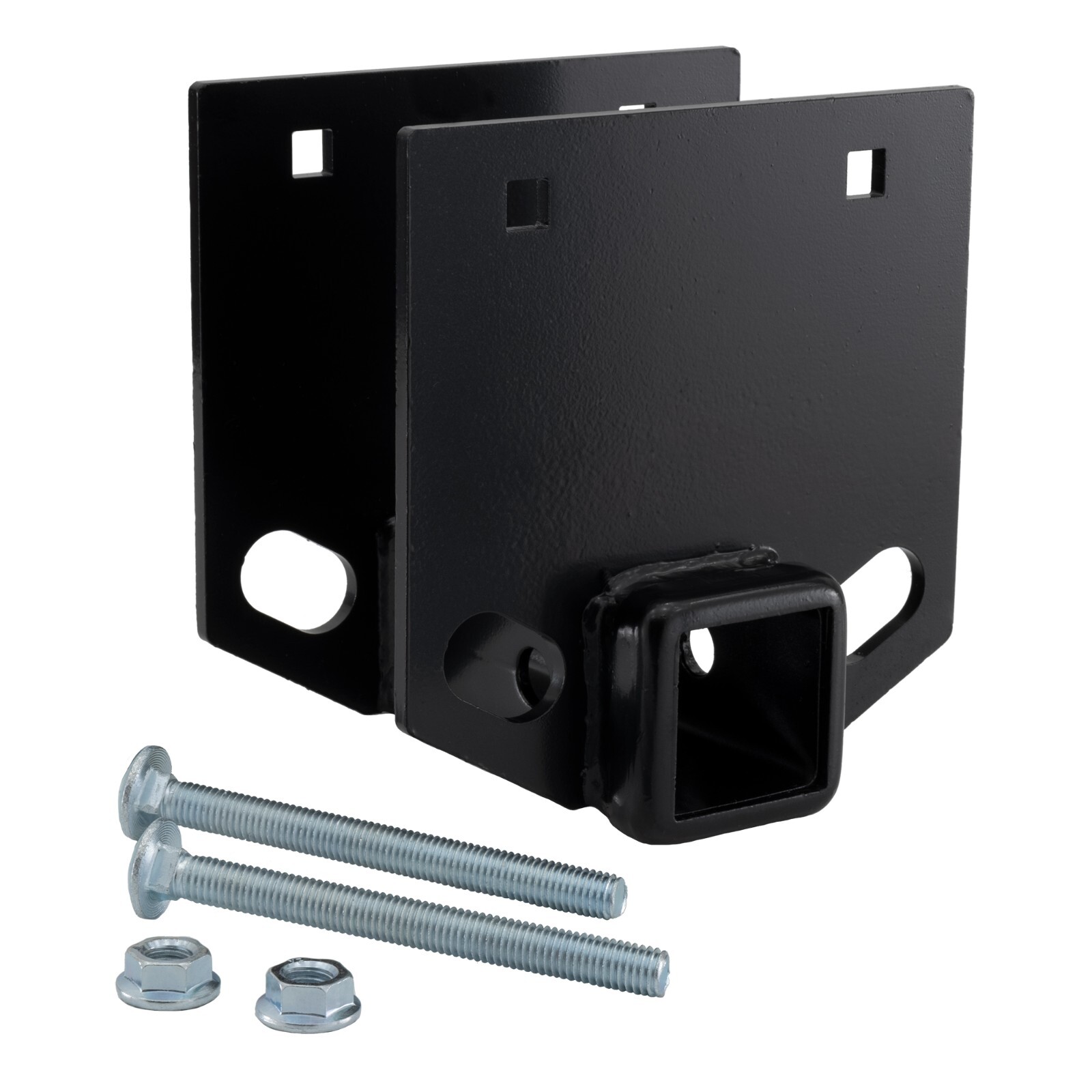 RecPro RV Bumper Hitch with Hardware | for 4" Bumper | 2" Hitch Receiver | Steel