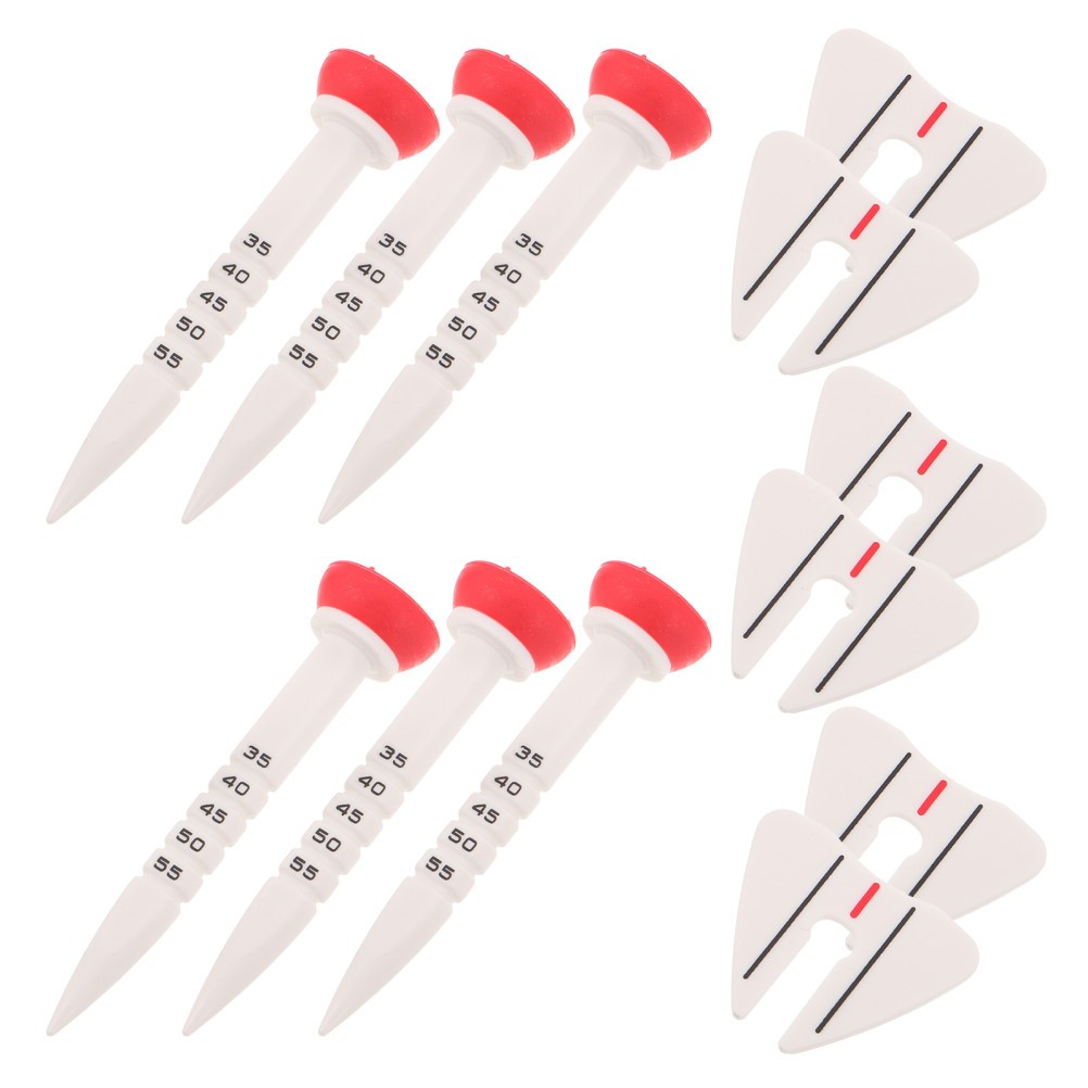6Pcs Reusable Adjustable Golf Tees Plastic Height Tool for Winter Golf Training
