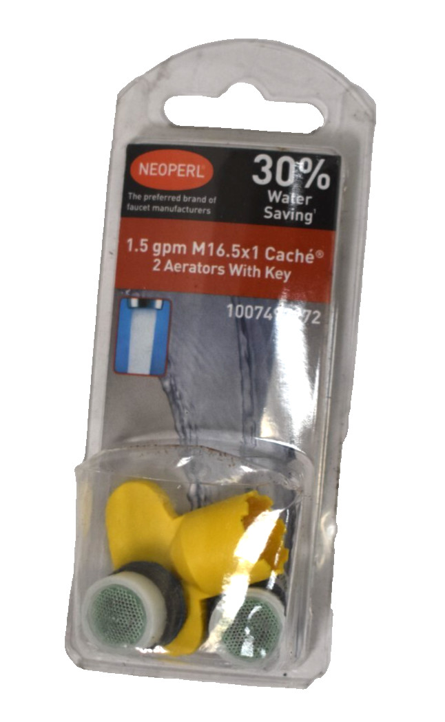 Neoperl Cache Water Saving Aerator w Key Gray 16.5" x 1" 1007497272 Genuine OEM