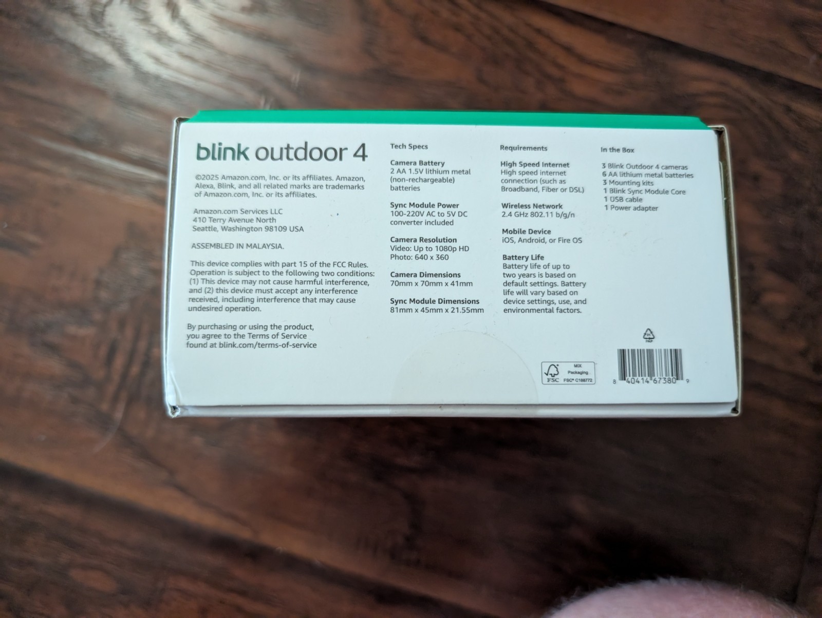 Blink Outdoor 4 3-Camera System with Sync Module - Brand New Sealed