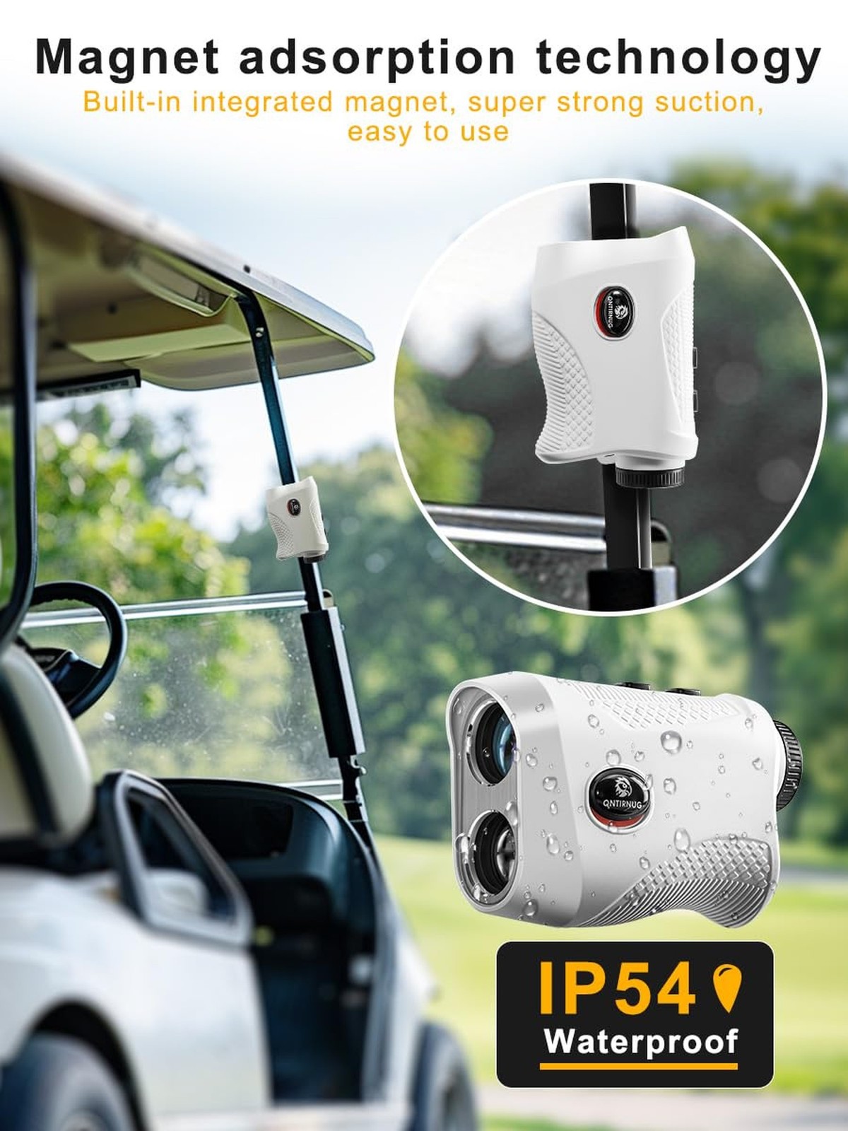 Golf Laser Rangefinder with Slope,7X Magnification Range Finder Golf for Hunt...