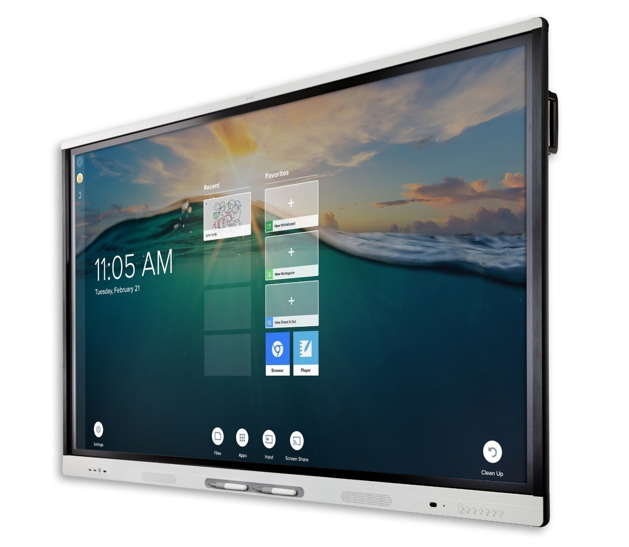 Mobile SMART Board MX065 Touchscreen Interactive Whiteboard Display for School