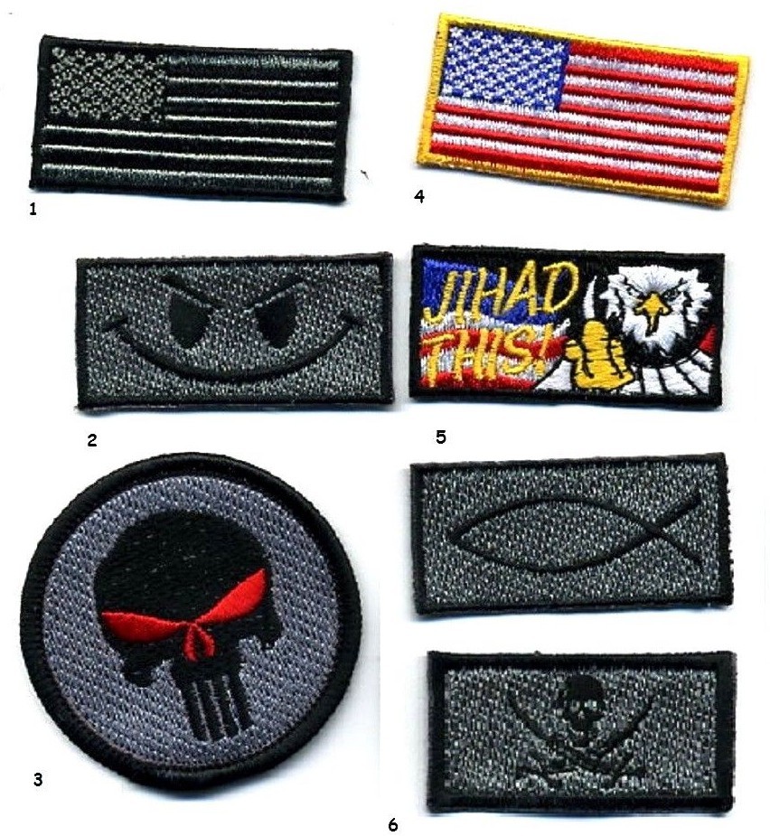 SYRIA IRAQ MOSUL DAESH WHACKER JTF US SFG GREEN BERETS SAS vel©®Ø 1" X 2" 6-TAB