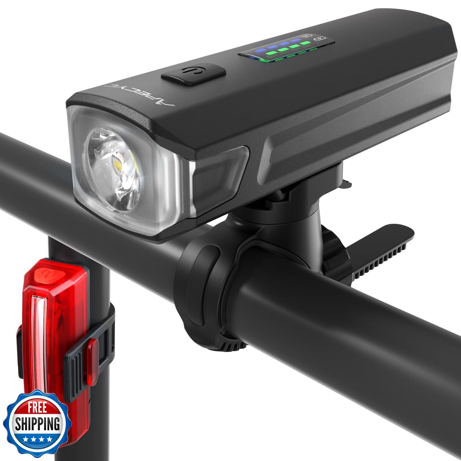 APECYC Bike Lights for Night Riding, Bicycle Front Headlight and