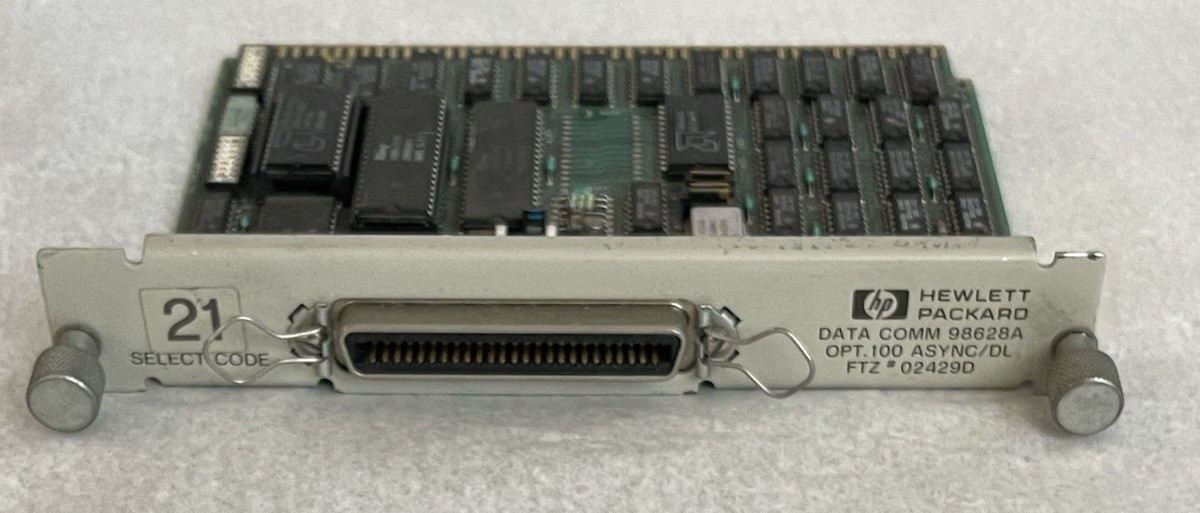 Hewlett-Packard HP DATA COMM 98628A OPT.100 ASYNC/DL FTZ 02429D Module Board