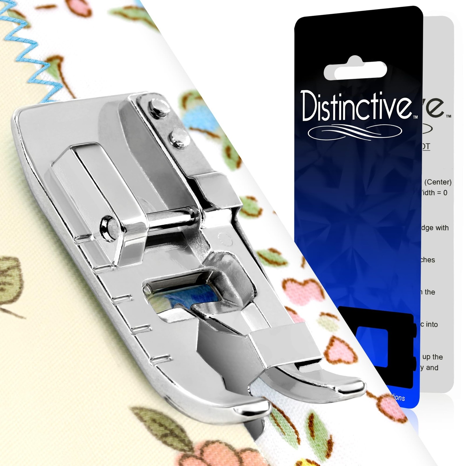 Distinctive Edge Joining/Stitch in the Ditch Sewing Machine Presser Foot - Fi...