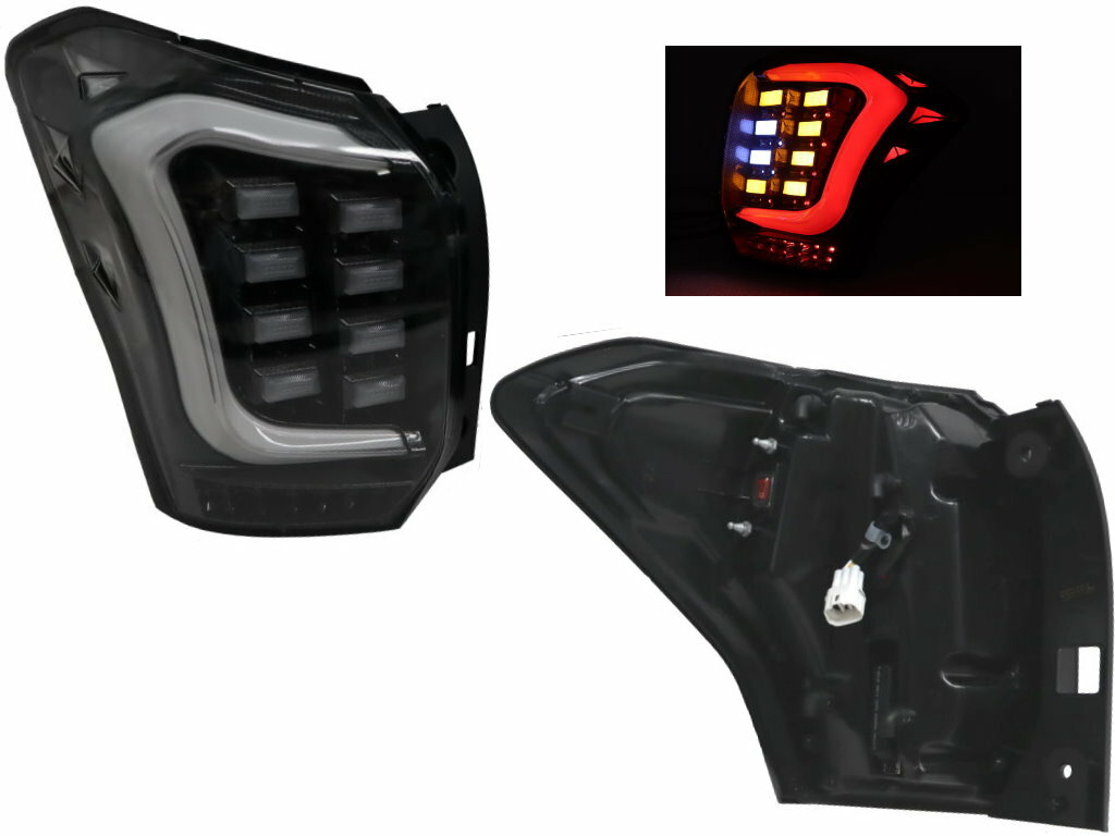 CLEAR/Black Sequential Signal LED Tail Light for~2014~15-2018 Subaru Forester SJ