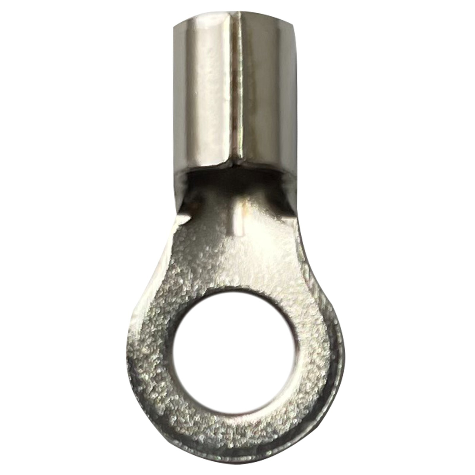 100 Piece High Temperature Non-Insulated 8 Gauge AWG 1/4 Stud Wire Ring Terminal