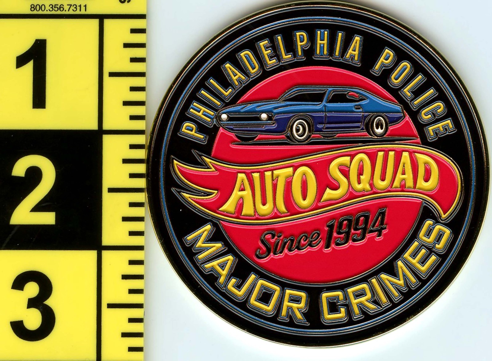 Philadelphia Police Major Crimes Auto Squad Unit Challenge Coin