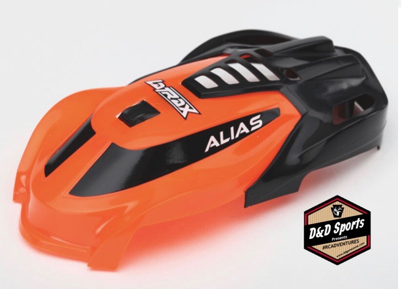 Traxxas 6613 - Canopy, Alias, Orange, Screws