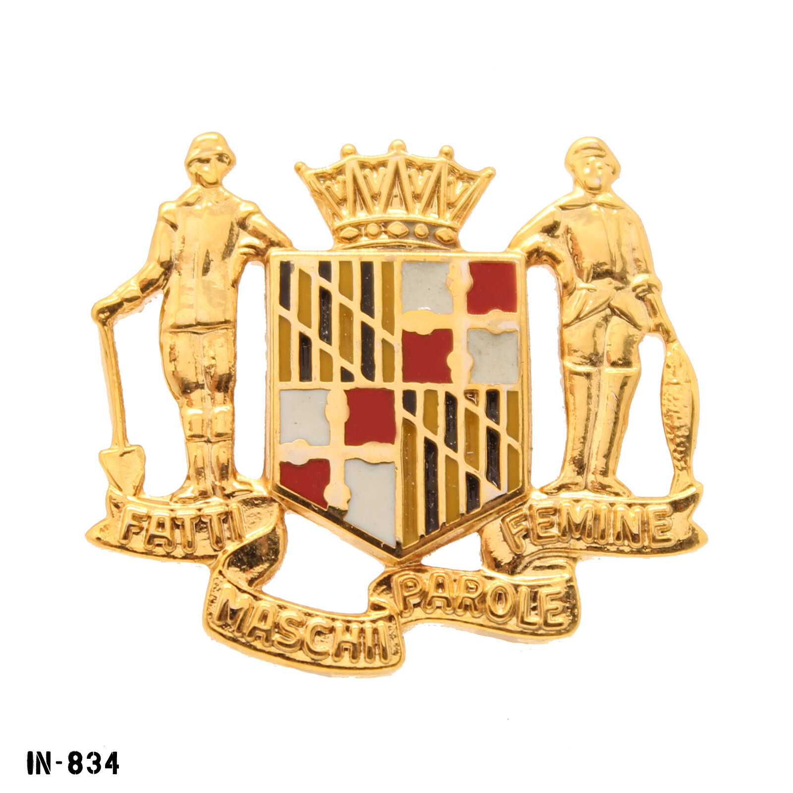 Maryland NG ~ Fatti Maschii Parole Femine ~ US Army DUI Crest Pin ~ NEW
