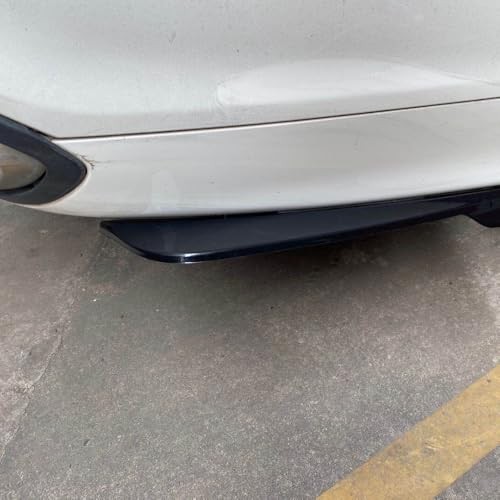 Pair of Rear Bumper Diffuser,Car Side Skirt Lip Splitter Canard Protector Black
