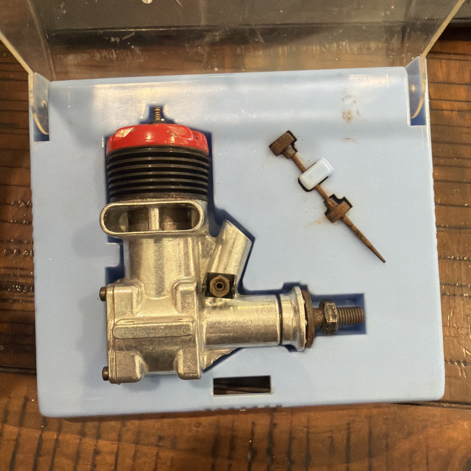 RC Model Airplane Engine McCoy 35 Red Head Glo Glow In Box