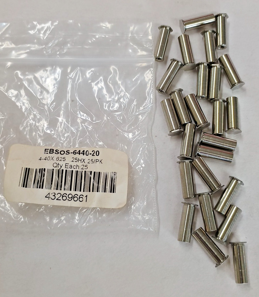 Circuit Board Standoff 4-40x.625  .25HX   25 PK