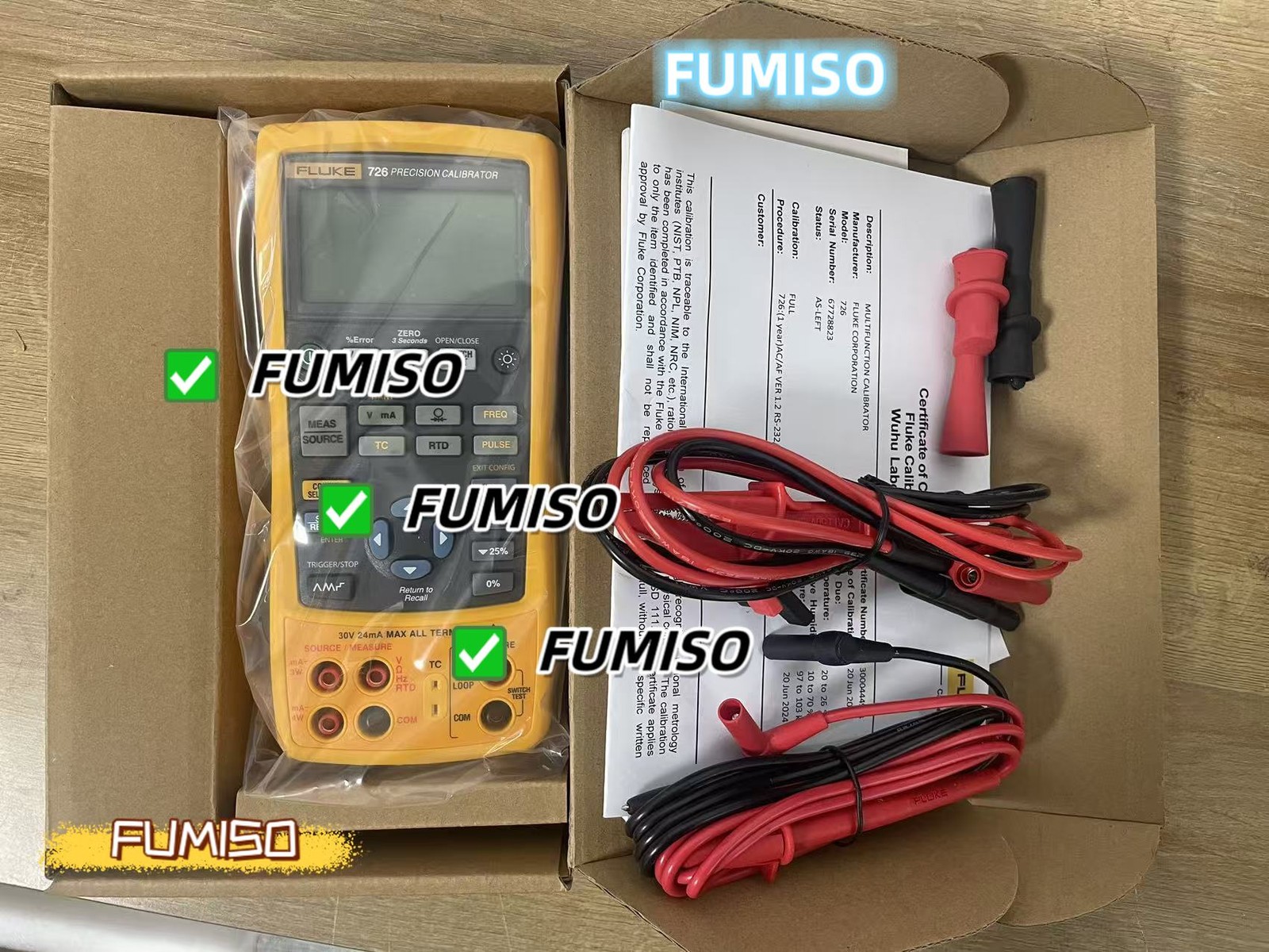 Fluke 726 Precision Multifunction Process Calibrator/ Good function #$-_