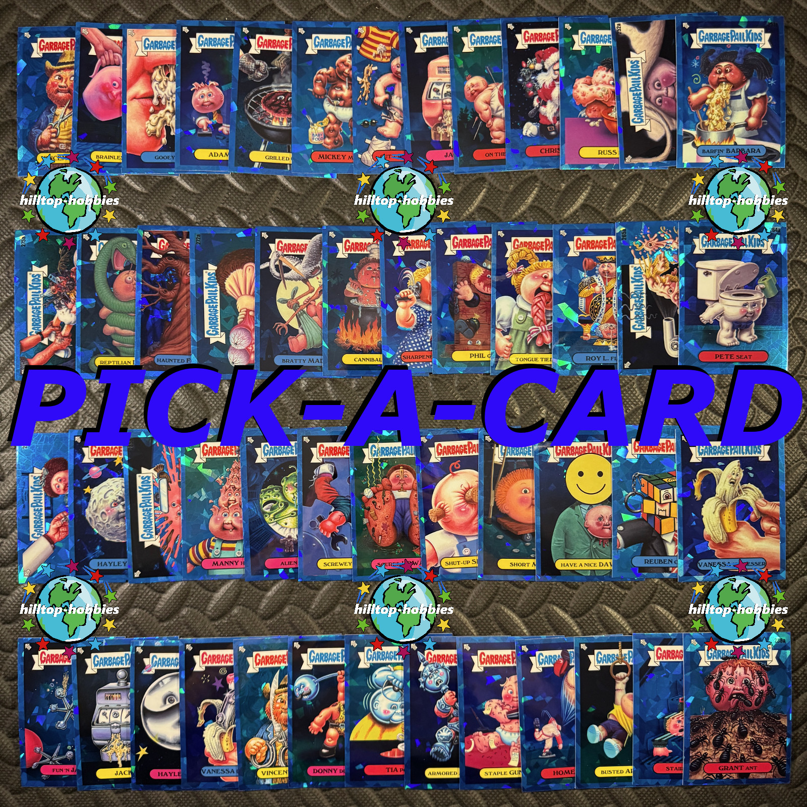GARBAGE PAIL KIDS 2024 SAPPHIRE 5 BASE PICK-A-CARD 251a-292b AN1a-8b 7TH SERIES