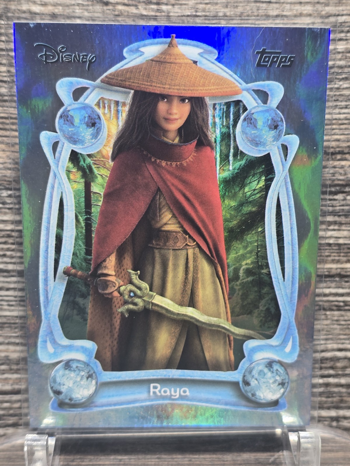 2025 Topps Disney Wonder Raya #92 Winter Foil - Raya and The Last Dragon NR MNT