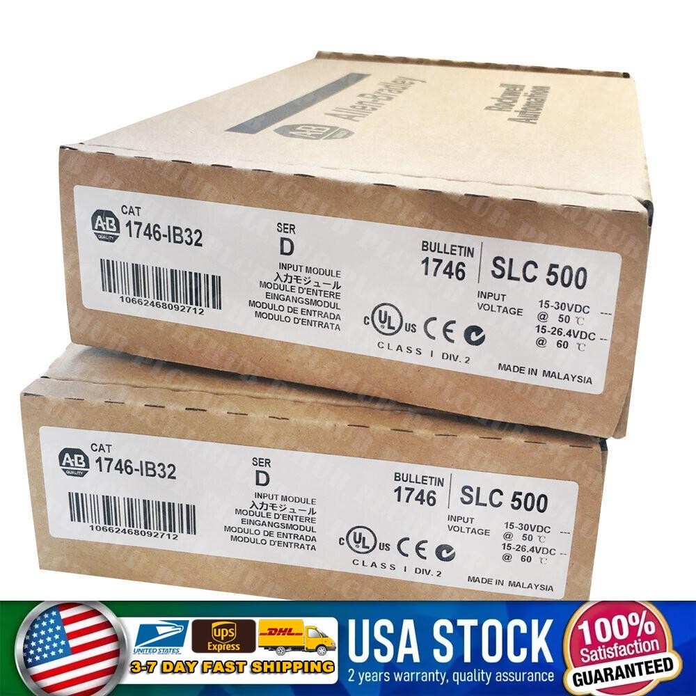 Factory Sealed Allen-Bradley AB 1746-IB32 SER D SLC500 PLC Input Module New