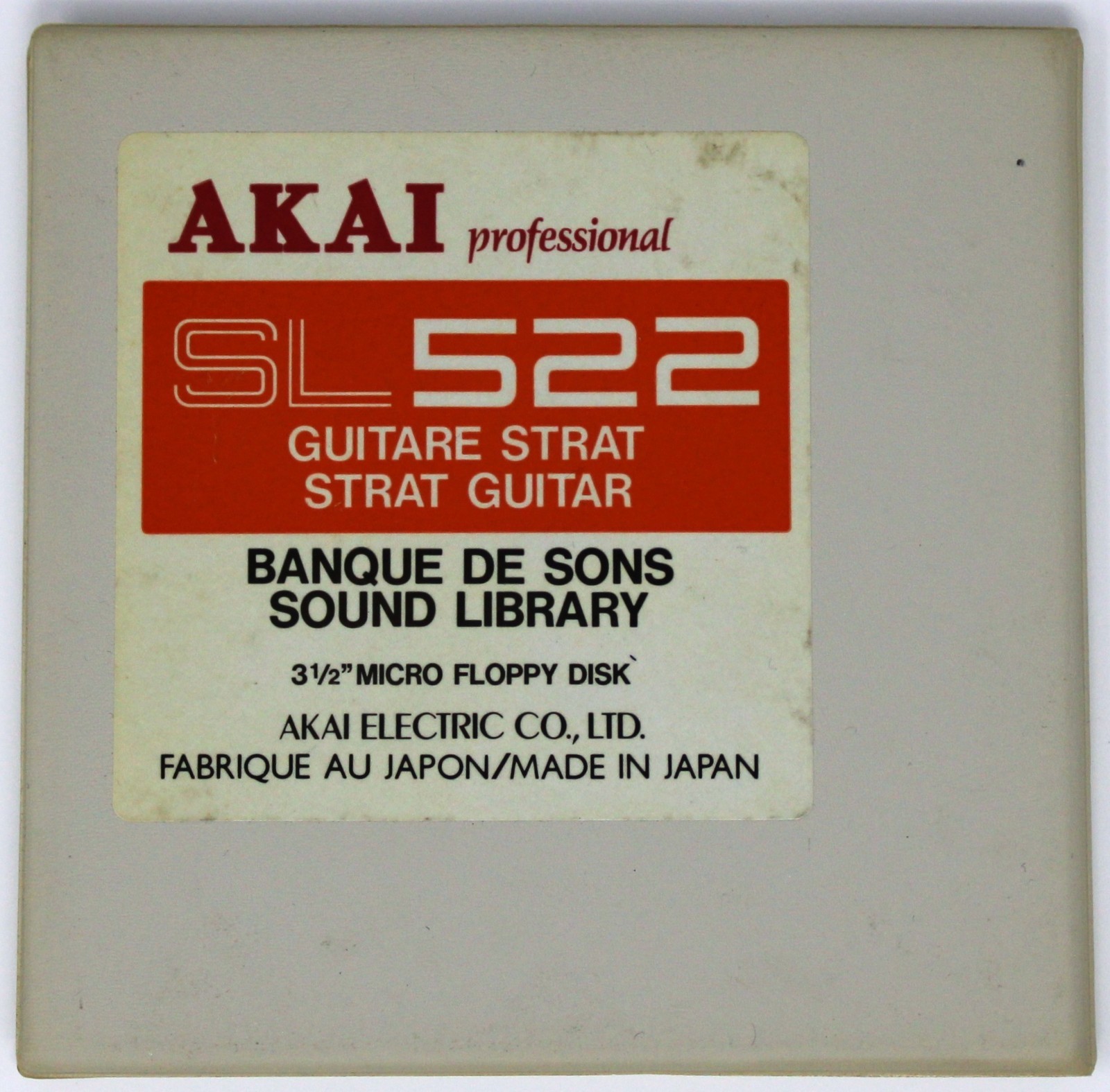 Akai SL522 Strat Guitar S900 Format Floppy Disk Banque De Sons