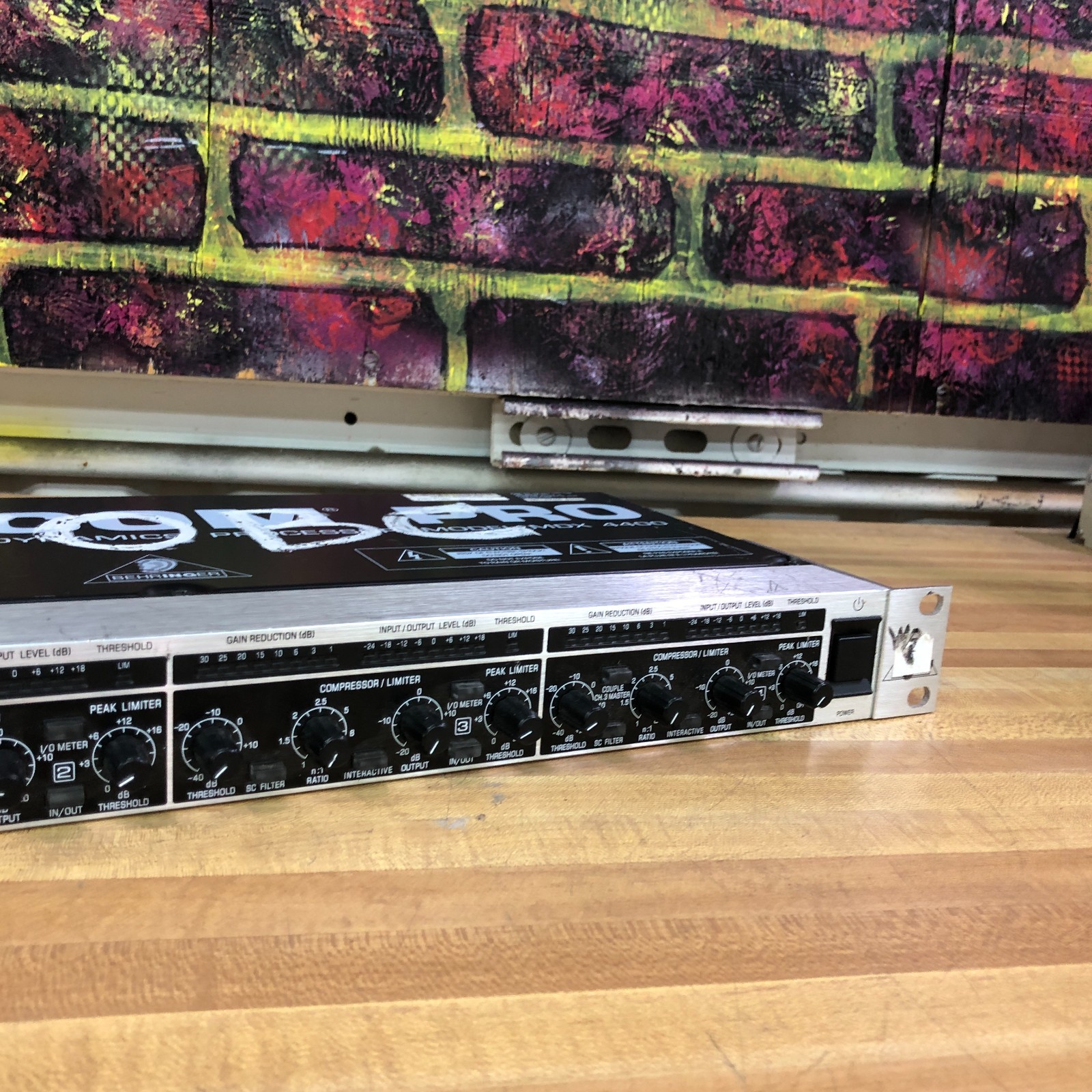 Behringer MDX4400 Multicom Pro Audio Quad Dynamics Processor Tested Works