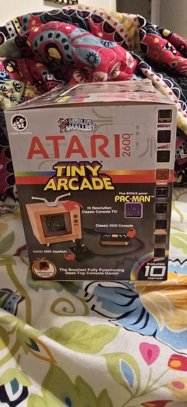 Atari Tiny Arcade Fully Functioning Desktop Console Game, 10 Games Included NEW
