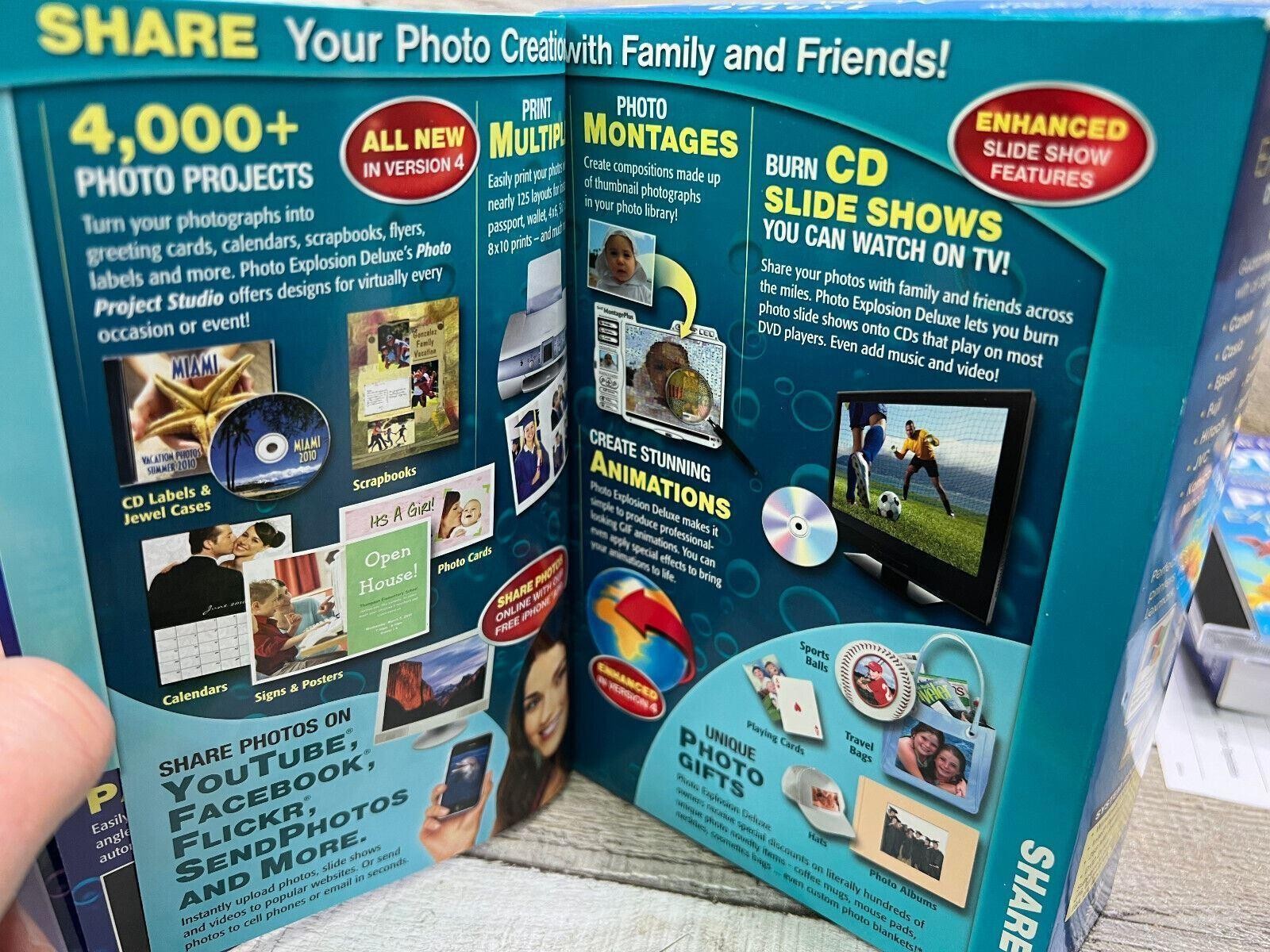 Nova Photo Explosion Deluxe 4.0 PC Software Digital Editing Windows XP Vista 7