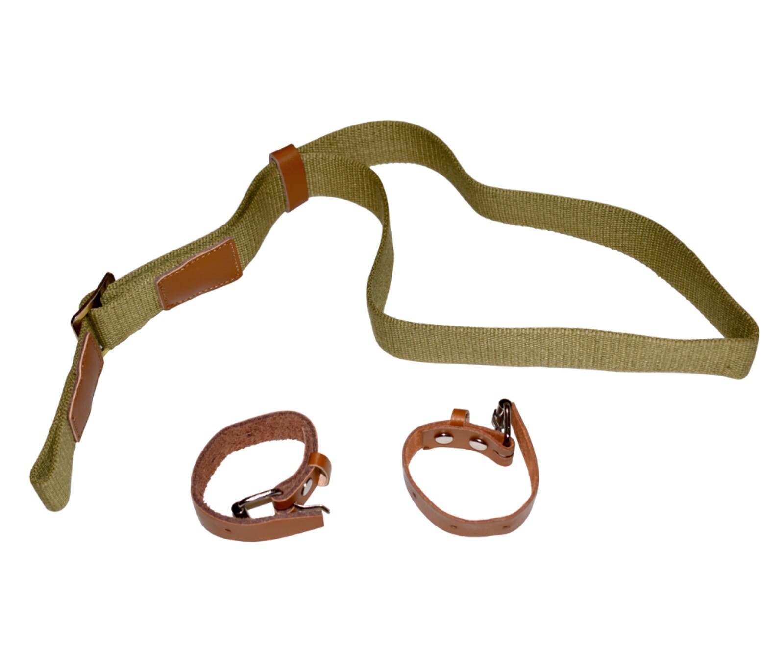 For Soviet Russian M38M44M91/30 Mosin Nagant Rifle Canvas Carry Sling Dark Khaki