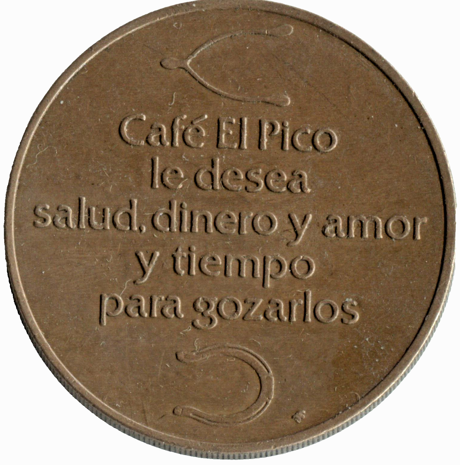 VINTAGE MEXICO CITY - CAFE EL PICO TOKEN - TC # 680195 - EC# 6687-8