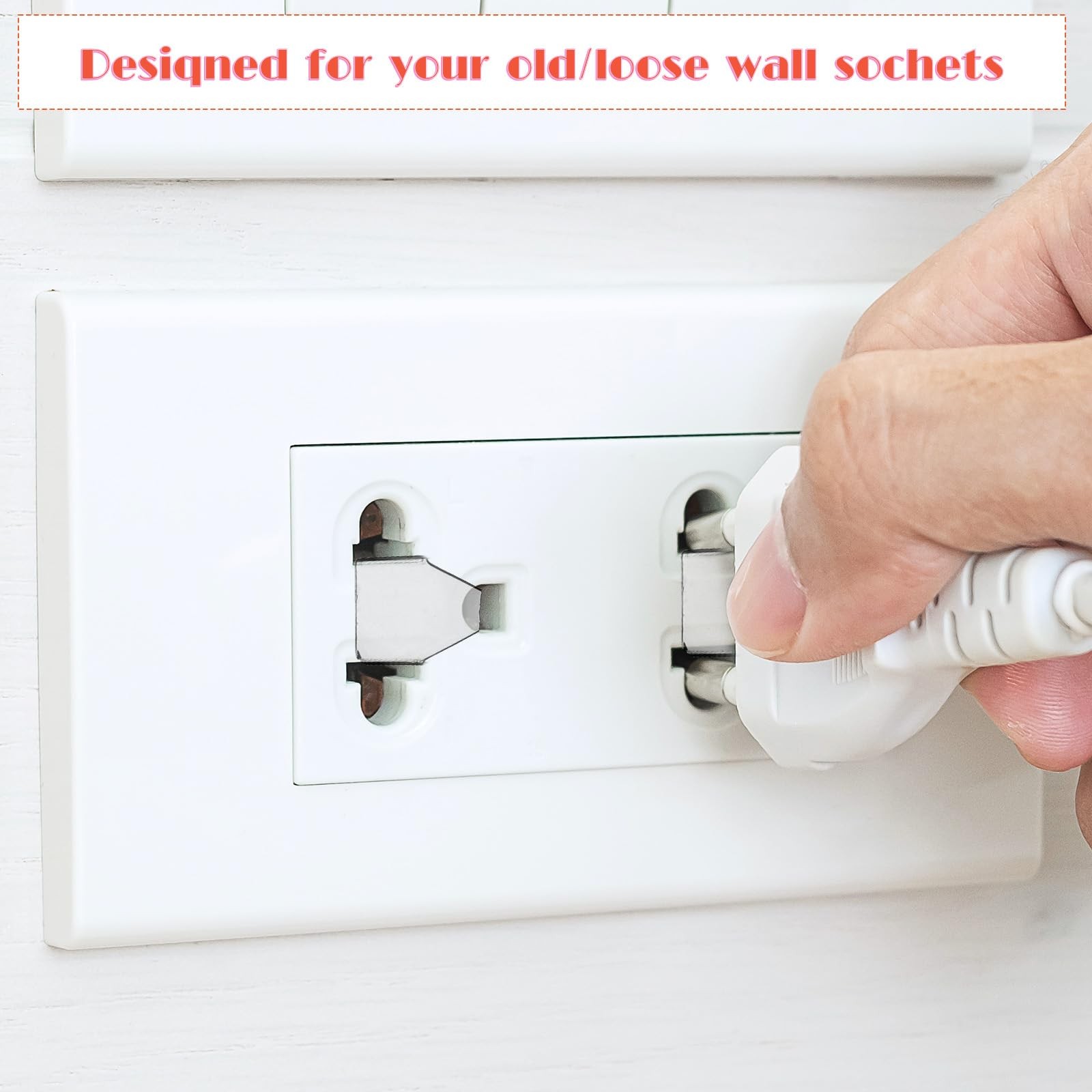 20 Pcs Loose Outlet Fix Plug for 3 Prong, Socket Outlet Tightener Insert Tiny...