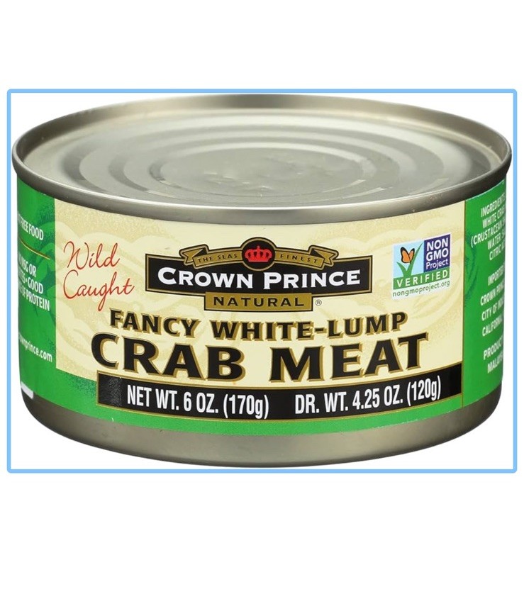 Natural Fancy White-Lump Crab Meat, 6-Ounce Cans (Pack of 12) Exp 10/2028