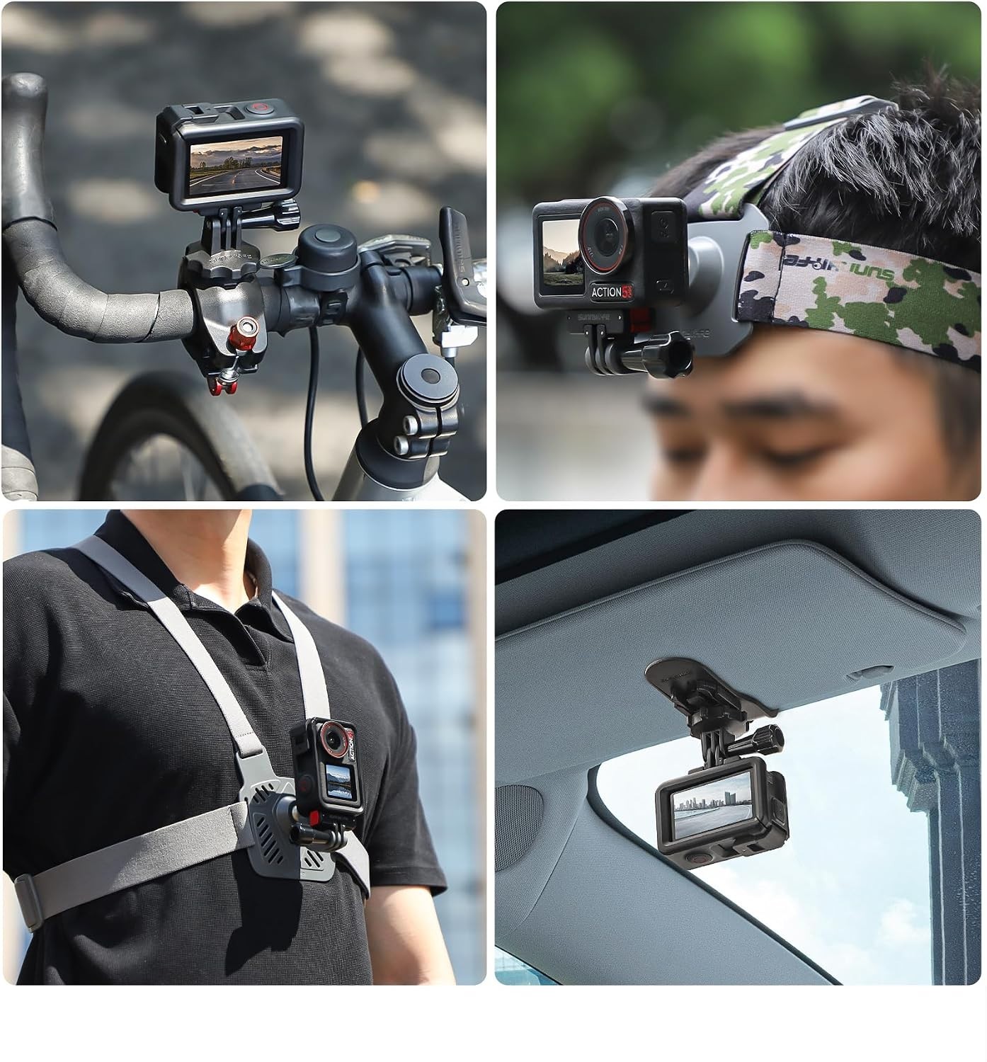 Versatile Magnetic Mount for DJI Osmo Action 5 Pro & Quick Release Adapter