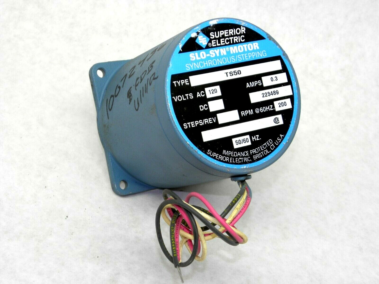 NEW Superior Electric SLO-SYN TS50 Stepper Motor SYNCHRONOUS / STEPPING 120V LV