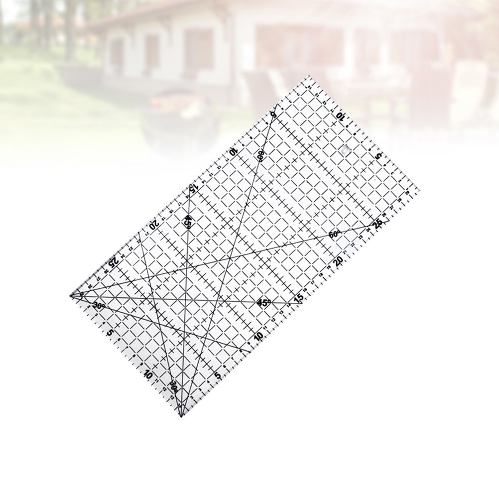 DIY Quilter's Ruler Sewing Ruler Tool with Grid Lines for Easy Precision