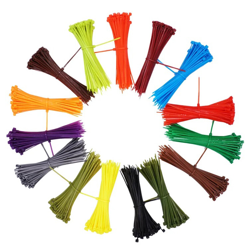 Nylon Cable Zip Ties Self-Locking Cable Wire Resitance Tie Wrap Supply 100Pcs