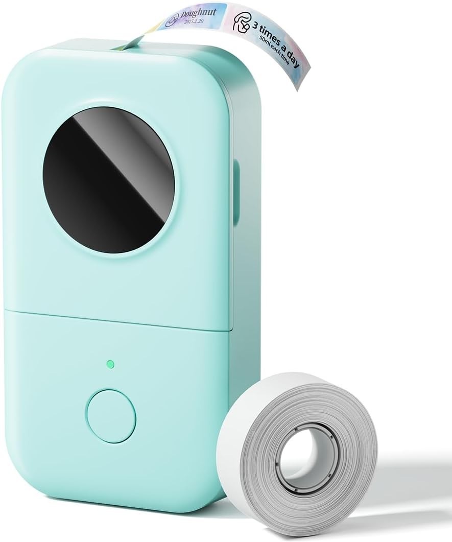 Phomemo D30 Label Maker Machine, Portable Bluetooth Mini Label Printer Handheld