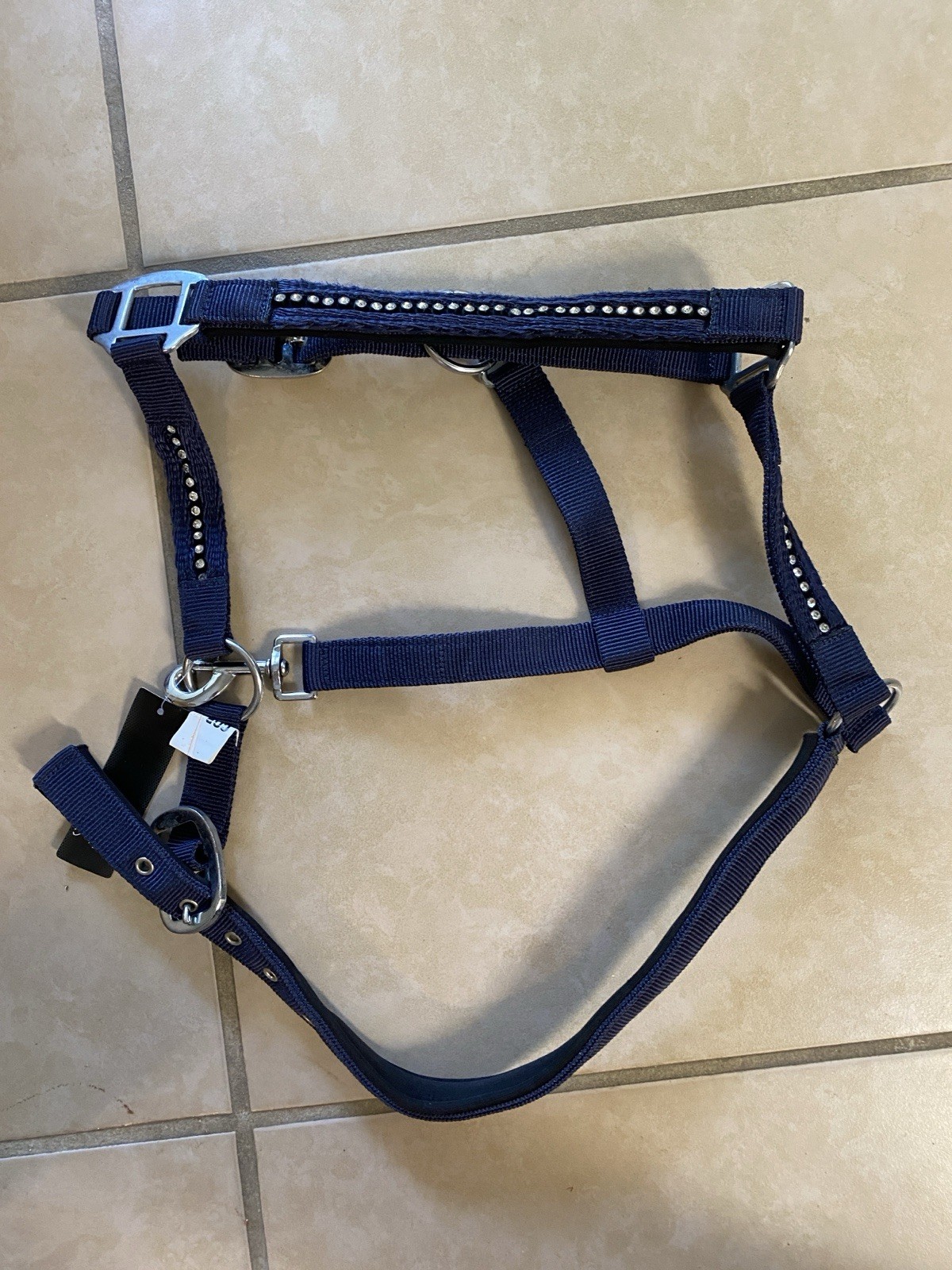 Nylon Cobb harness With Rhinestones For Equine