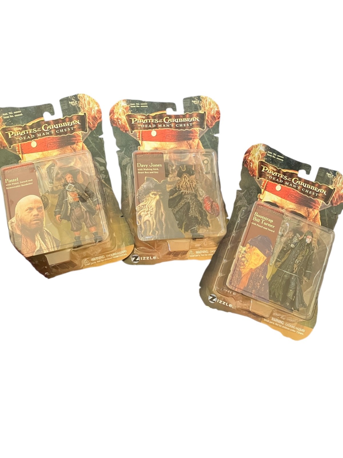 Pirates of the Caribbean Dead Mans Chest Disney Zizzle Action Figure Toy NEW