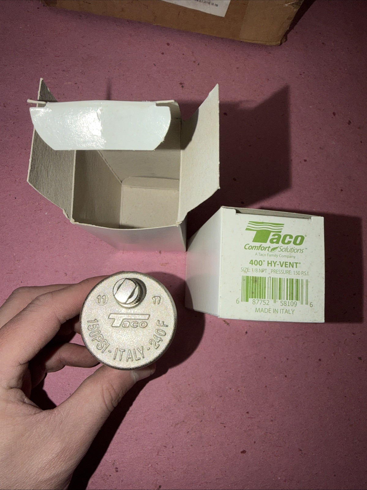 (2) Taco 400 HY-VENT 1/8" npt 150 PSI